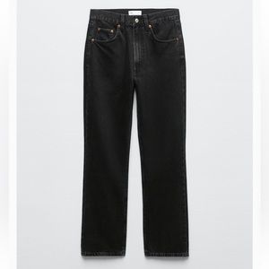 Zara trf straight jean black
